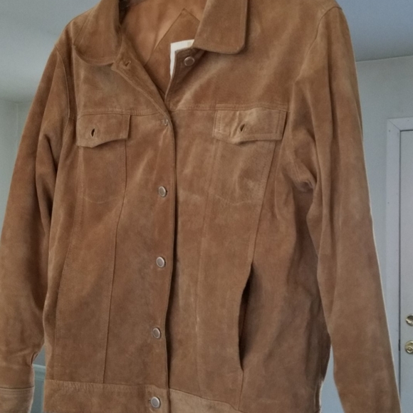 Misty Harbor Jackets & Blazers - Denim style suede jacket